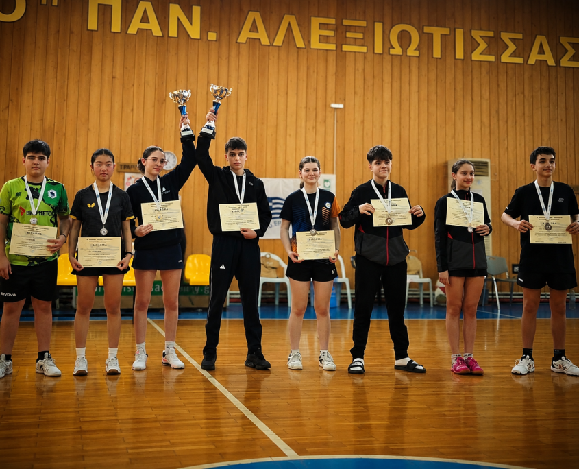 πρωτάθλημα κύπελο πανελλήνιο επιτραπέζια αντισφαίριση